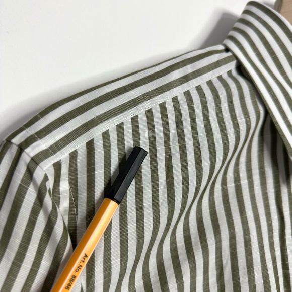 GIEVES & HAWKES Cotton Linen Striped Shirt - Picture 4 of 8